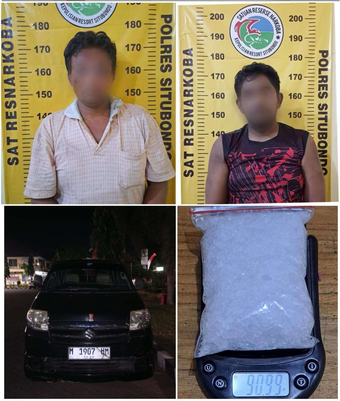 Sabu 1 Ons Jaringan Madura Diamankan Satreskoba Polres Situbondo