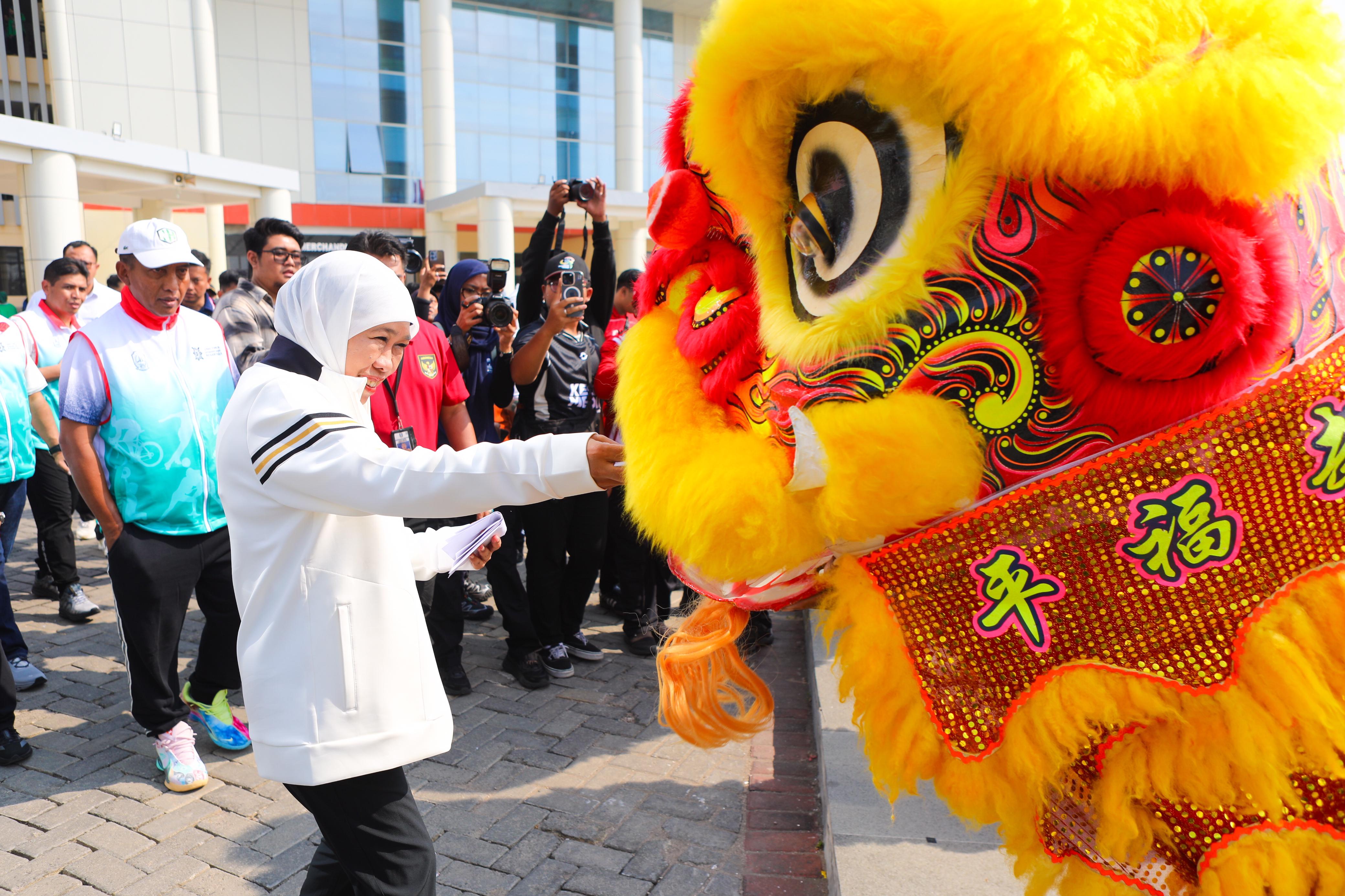 Jatim Sportiv Festival Haornas XLII 2025 Pecahkan Rekor MURI, Gubernur Khofifah Pacu Semangat Prestasi