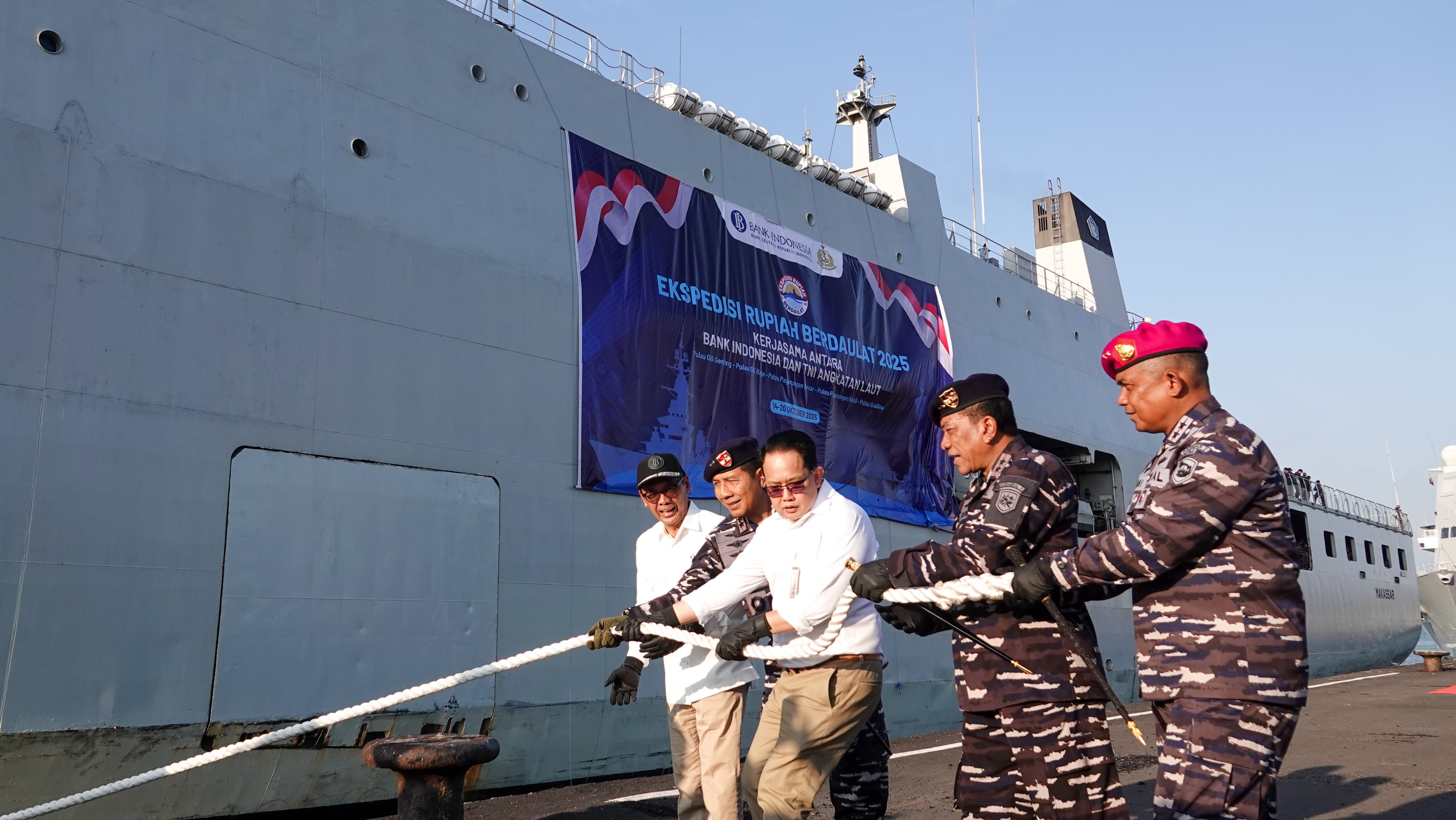 Pemprov Jatim Bersama BI dan TNI AL Gelar Ekspedisi Rupiah Berdaulat 2025