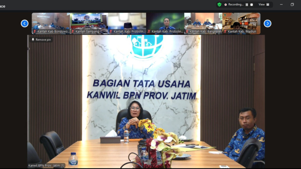 Perkuat Citra Lembaga, BPN Jatim Tekankan One Day One Post di Seluruh Kantah