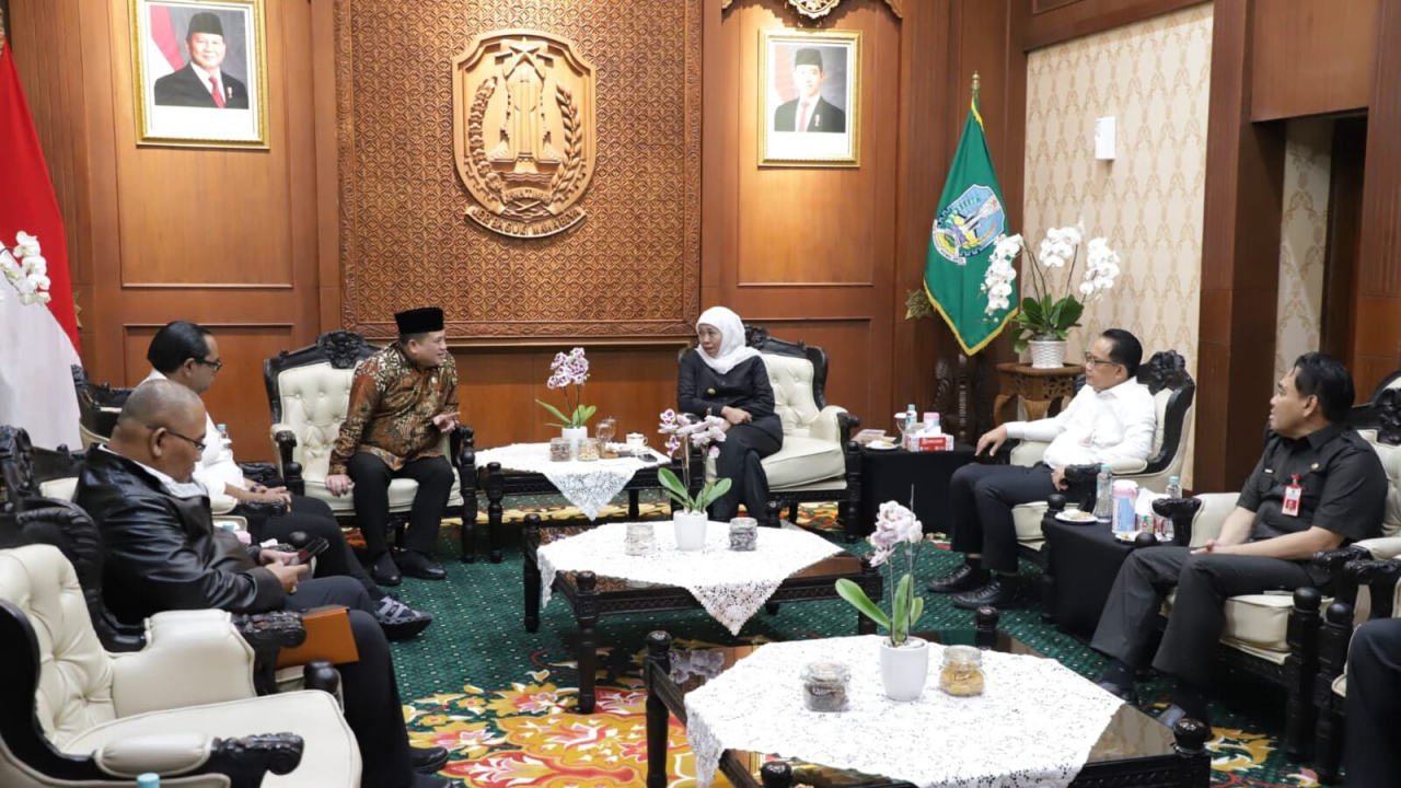 Komitmen Solid, Kakanwil BPN Jatim dan Gubernur Khofifah Sepakat Percepat Penyelesaian Program Strategis Nasional