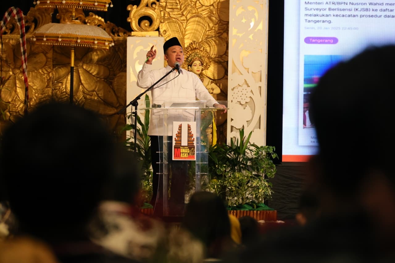 Ajak MASKI Perkuat Integritas, Menteri Nusron : Jangan Mau Dimanfaatkan Mafia Tanah dalam Pertarungan Sumber Daya Agrari