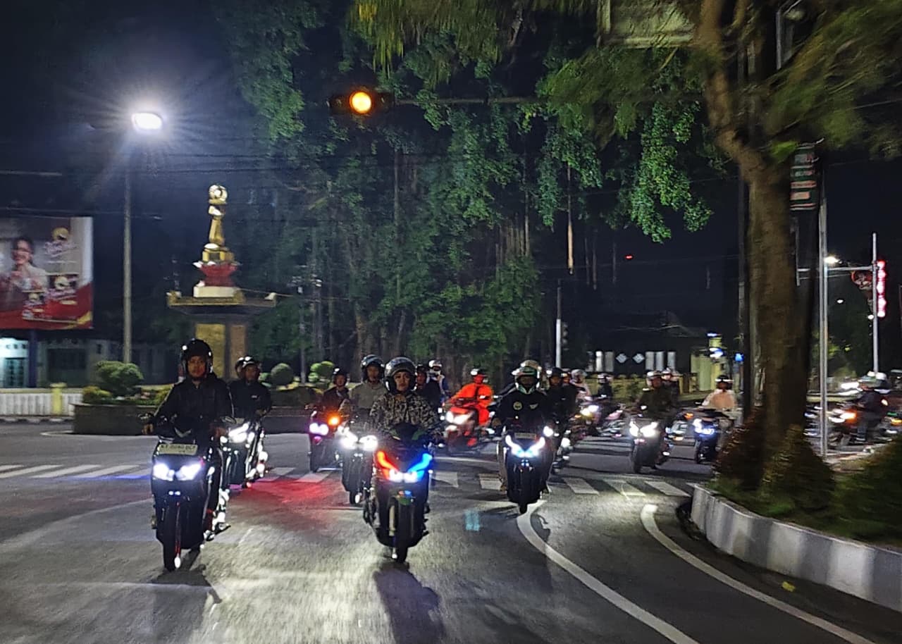 MPM Honda Jatim Ajak Pengendara di Malang Tetap #Cari_Aman Saat Menikung di Malam Hari