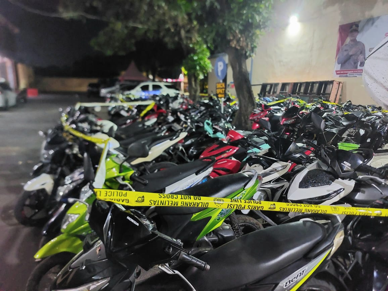 Obrak Balap Liar, Satlantas Polres Situbondo Amankan 56 Motor