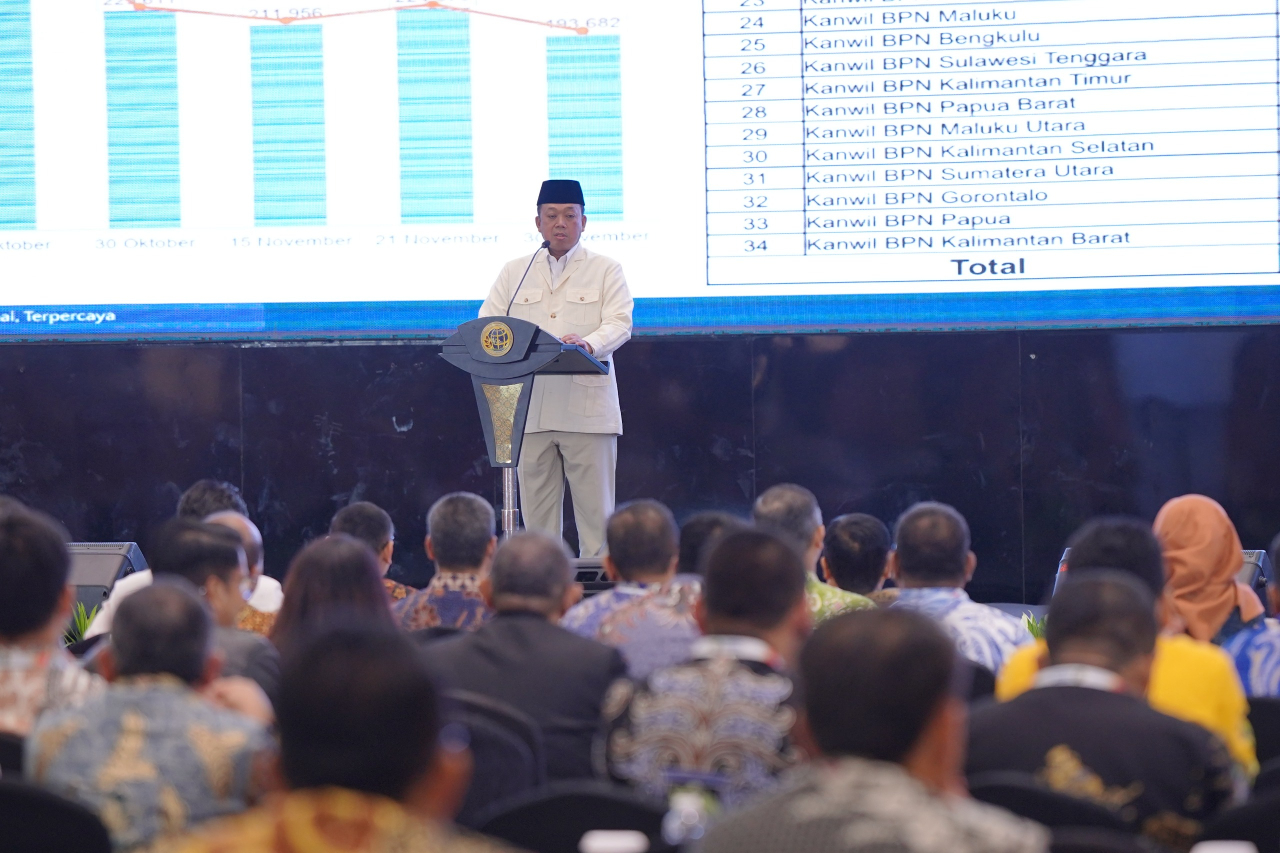 Buka Rakernas 2025, Menteri Nusron Instruksikan Hasilkan Keputusan Optimal untuk Tingkatkan Pelayanan Publik BPN