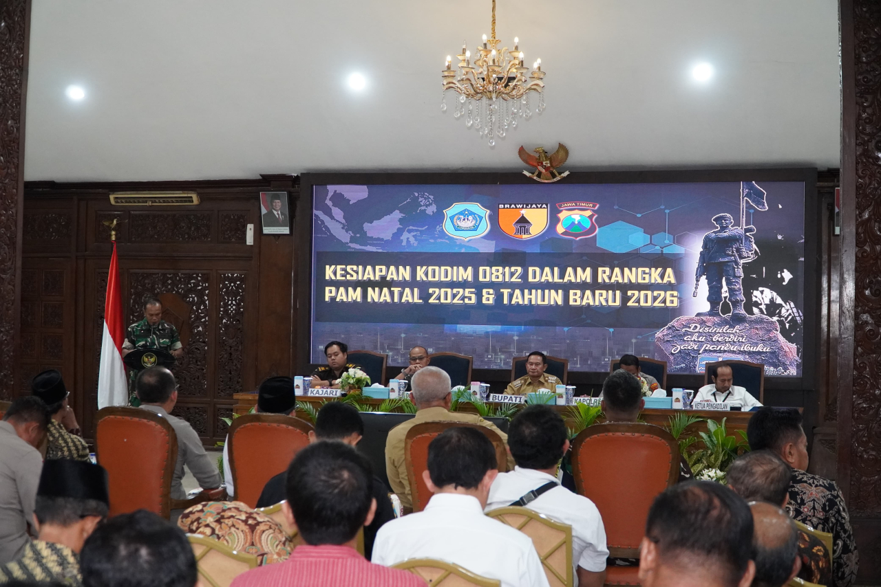 Jelang Nataru, Forkopimda Lamongan Gelar Rakor Lintas Sektoral