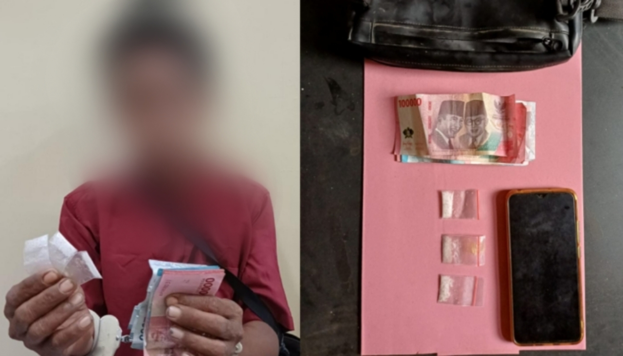 Polsek Talango Sumenep Ringkus Pria 55 Tahun, Sita 2 Gram Sabu dari Rumah Pelaku