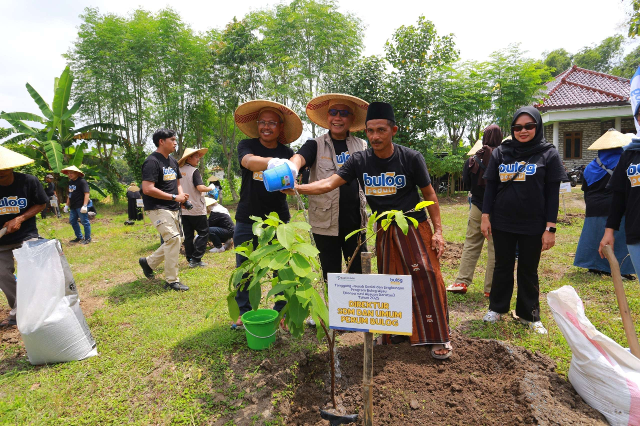 Bulog Tanam 250 Bibit Jambu Air di Camplong Sampang
