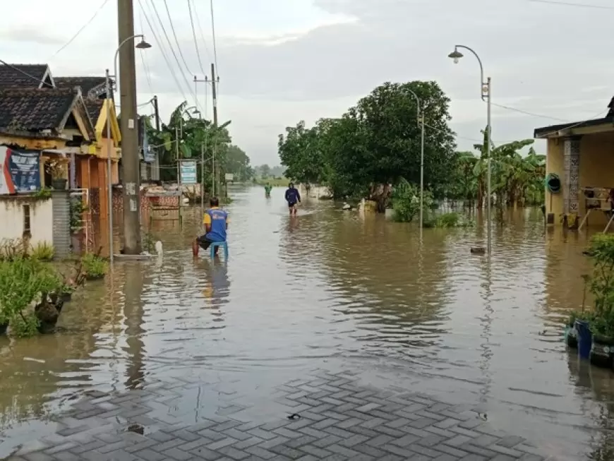 Kali Lamong Meluap, Rendam 9 Desa di Gresik Selatan, Ratusan Rumah Terdampak