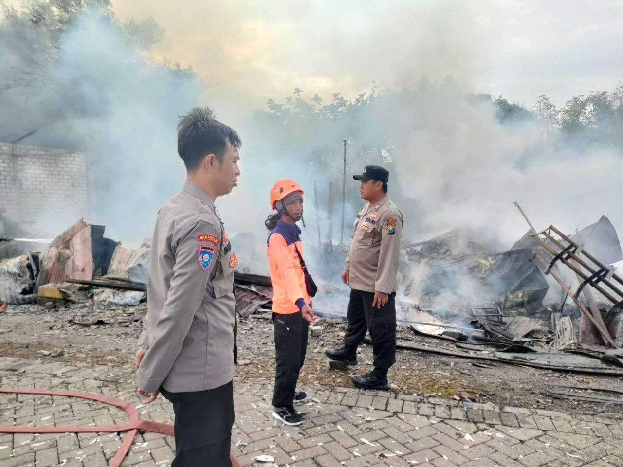 Gudang di Sidoarjo Terbakar, Lima Ekor Ternak Jadi Kambing Guling
