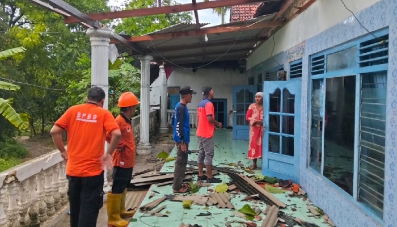 Hari Ketiga: 188 Bangunan Rusak di Tiga Kecamatan Akibat Puting Beliung Sumenep