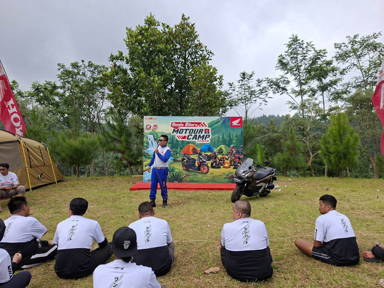 Solidaritas Tanpa Batas, 50 Bikers Honda Malang Raya Meriahkan Motour Camp 2026 di Trawas
