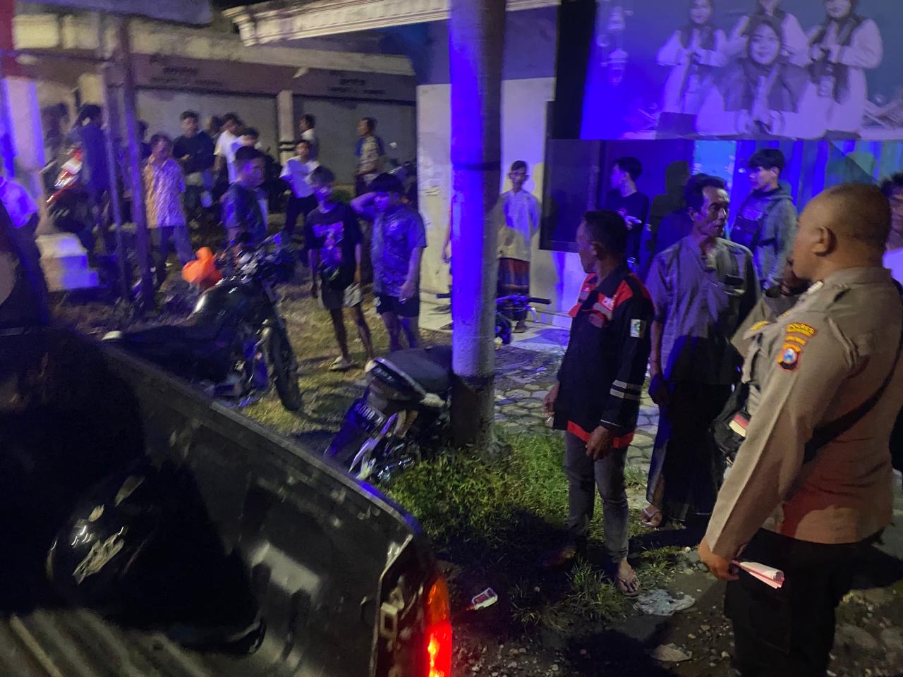 Tragis, Tabrakan Dua Motor di Perempatan Jono Bojonegoro, Satu Pengendara Meninggal Dunia