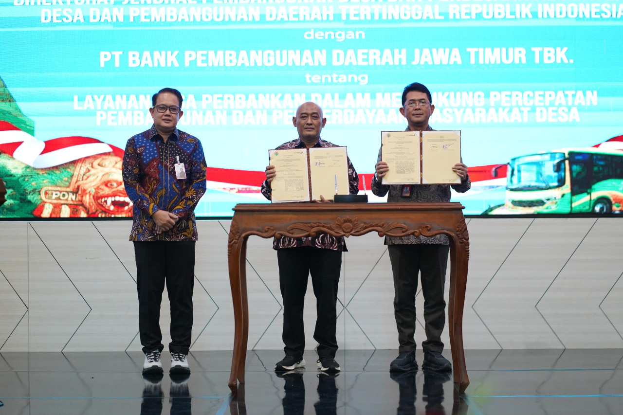 Bank Jatim Gandeng Kemendes PDT RI, Percepat Pembangunan dan Pemberdayaan Ekonomi Desa