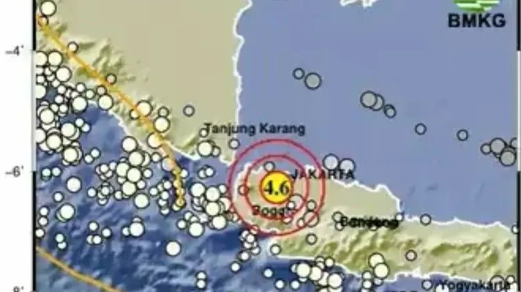 Gempa Magnitudo 4,6 SR Goyang Tangerang dan Sekitarnya