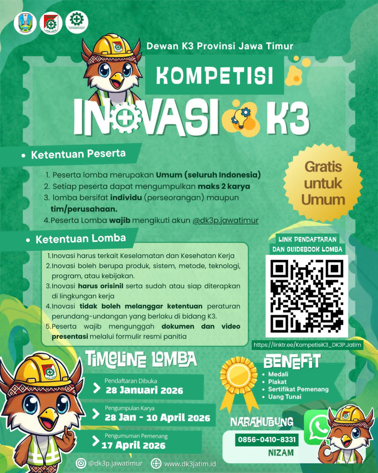 Dewan K3 Jawa Timur Luncurkan Kompetisi Nasional K3 2026