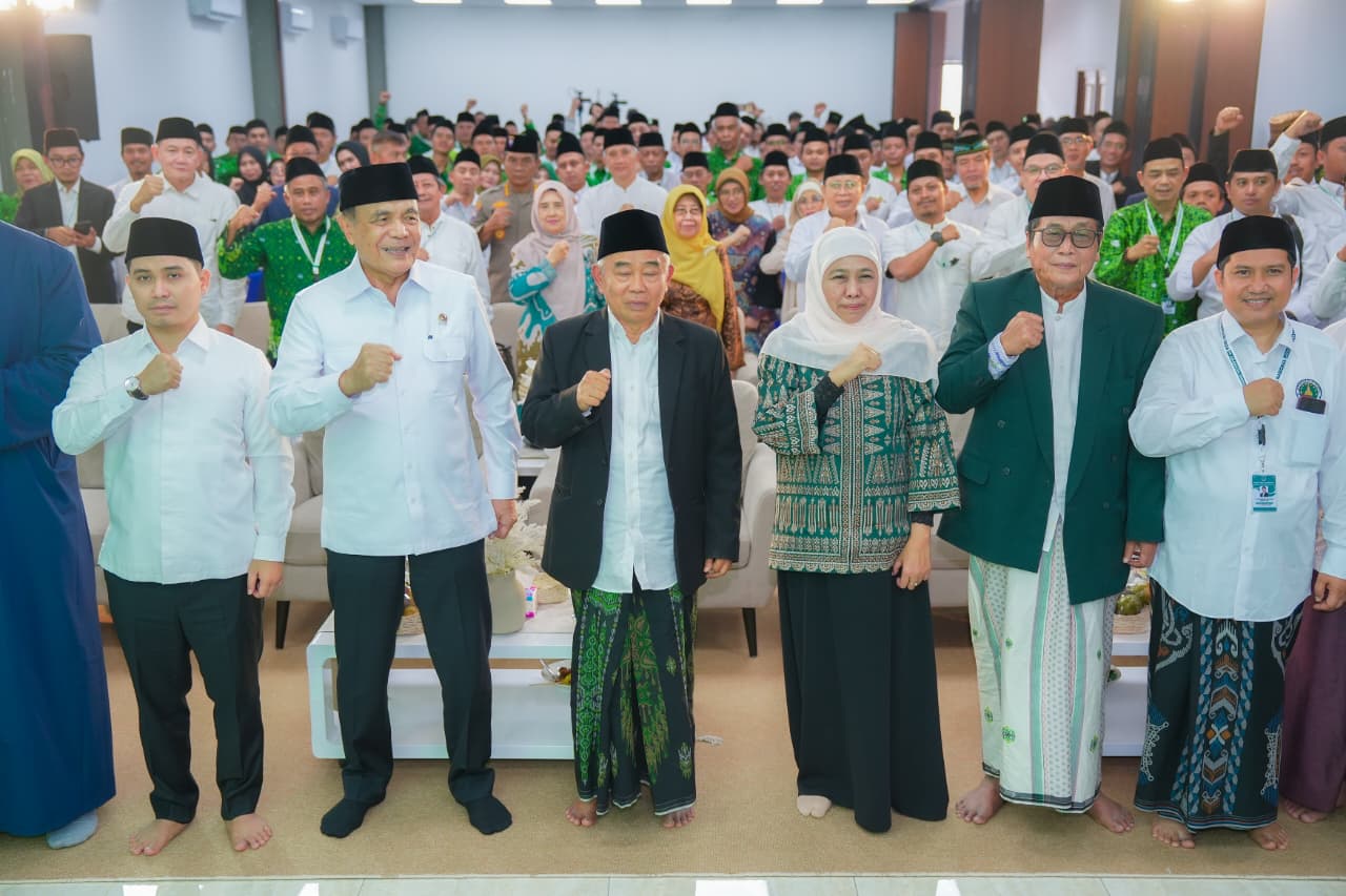 Gubernur Khofifah Hadiri Rakernas Pergunu dan JKSN Bersama Menko Polkam