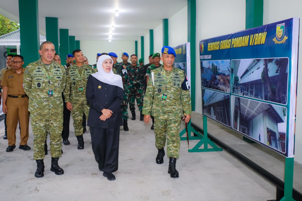 Gubernur Khofifah Puji Sinergi "Nyekrup" Pemprov Jatim dan Kodam V/Brawijaya dalam Sukseskan Program Nasional