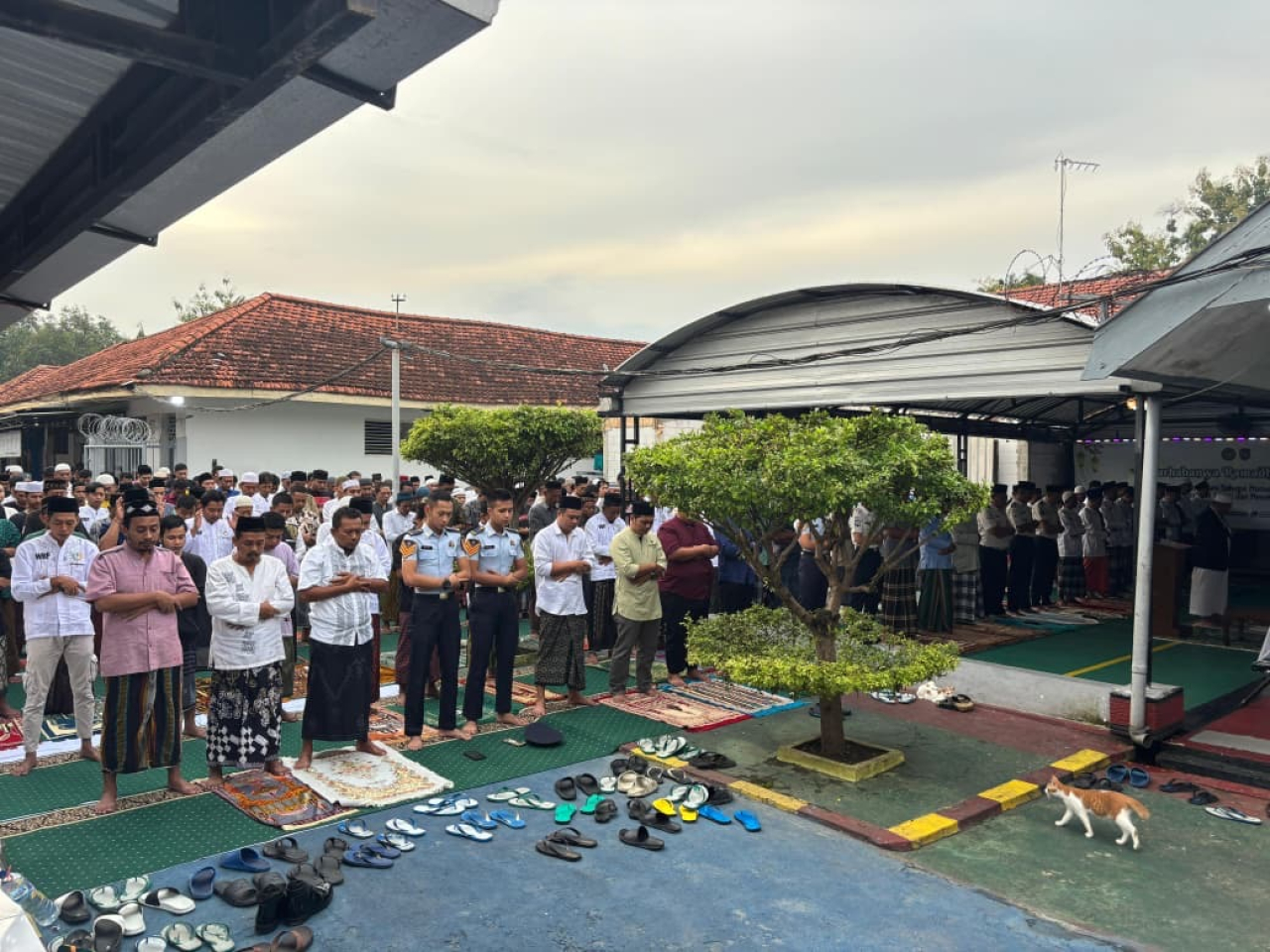 Gema Takbir di Lapas Bojonegoro, Kalapas dan WBP Shalat Id Berjamaah Penuh Khidmat