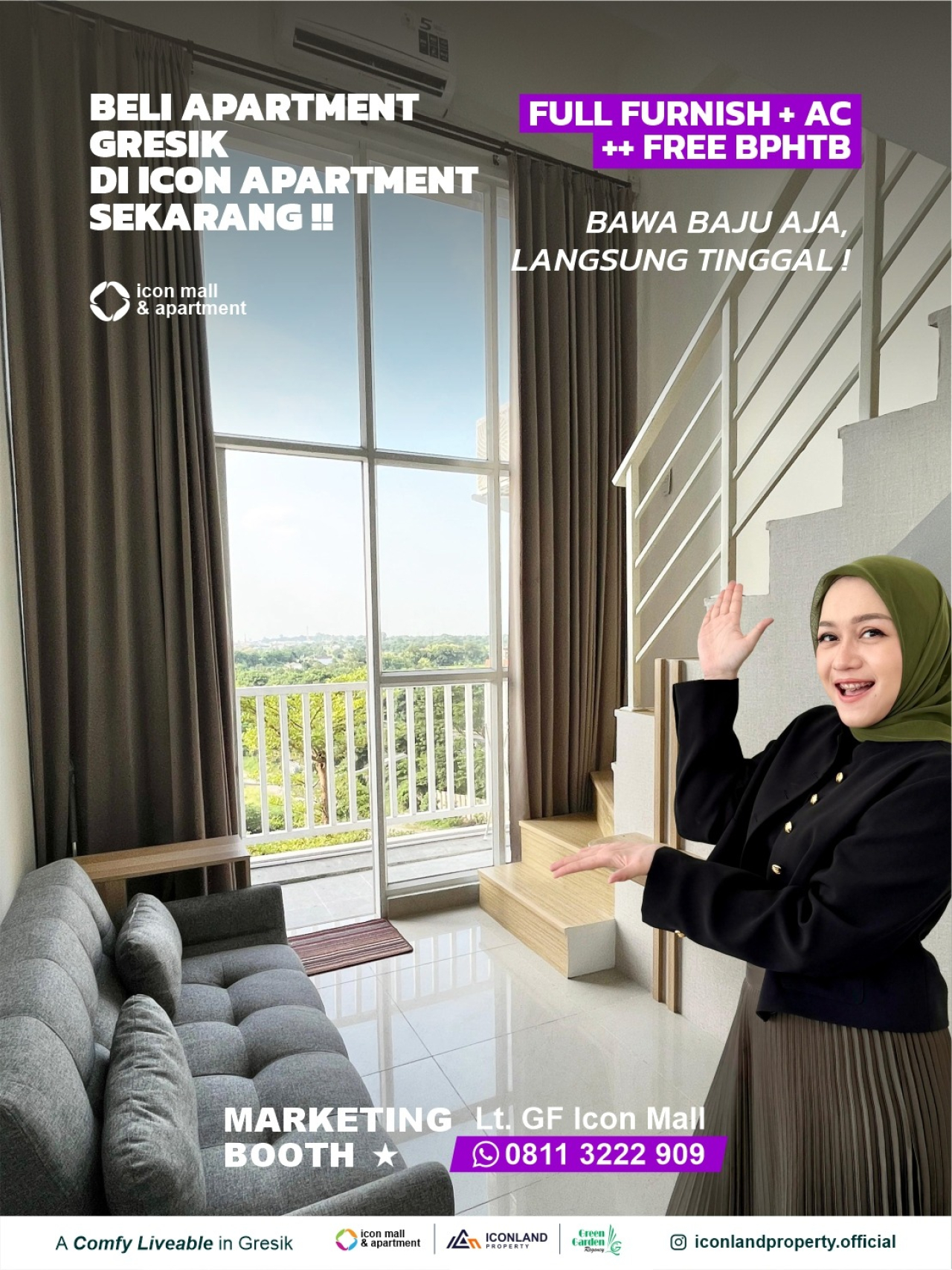 Icon Apartemen Gresik Tawarkan Hunian Modern Full Furnished, Langsung Tinggal Tanpa Ribet