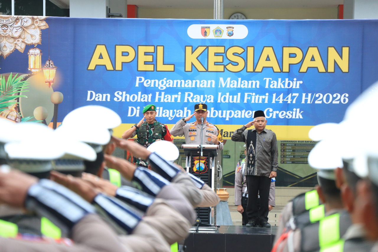 Kapolres Gresik Imbau Warga Takbiran di Masjid