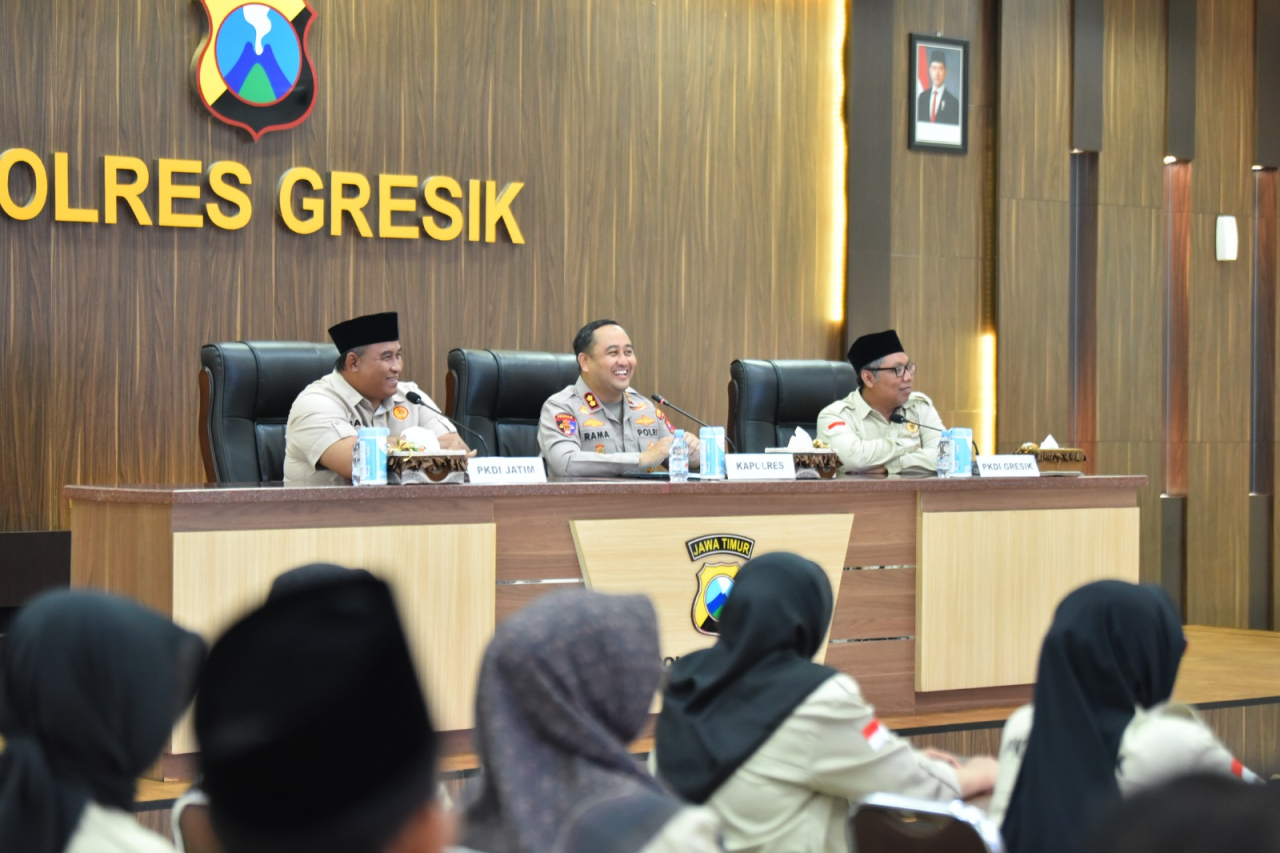 Perkuat Kamtibmas dari Desa, Kapolres Gresik Gandeng Kepala Desa Se-Kabupaten