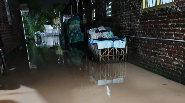 Tanggul Sungai Sadar Jebol, Sebagian Wilayah Mojokerto Tergenang