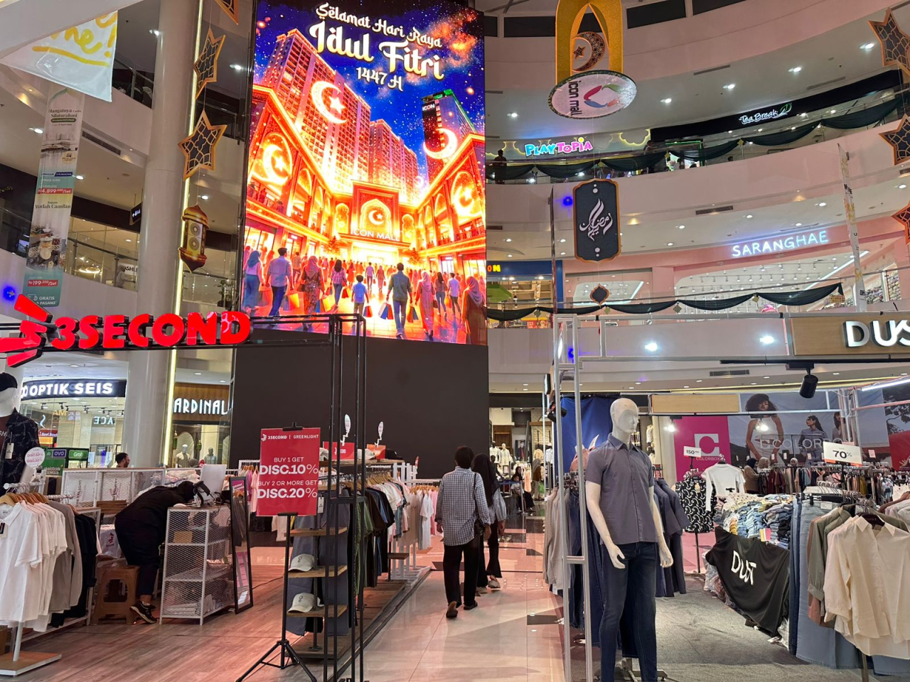 Makin Modern, Icon Mall Gresik Hadirkan Videotron Canggih di Atrium untuk Dukung Event dan Promosi