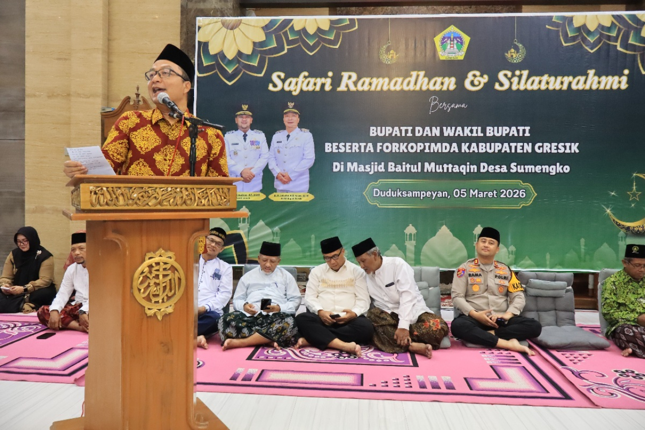 Pungkasi Safari Ramadan, Wabup Gresik Ajak Warga Jaga Kondusivitas dan Manfaatkan Layanan Digital Pemerintah