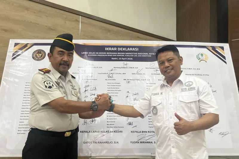 Lapas Kediri Deklarasi Bebas Narkoba dan HP Ilegal