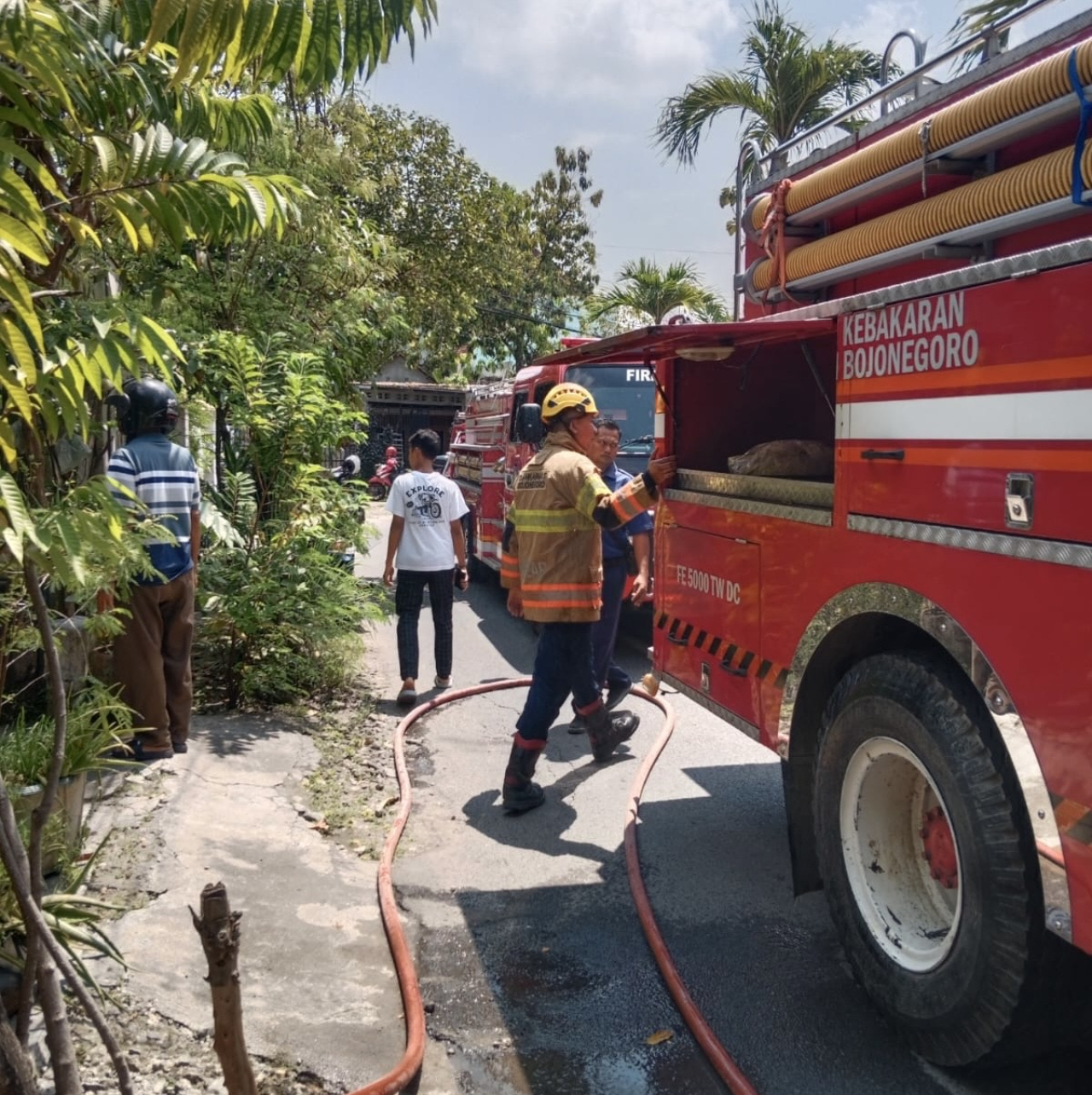 Korsleting Listrik Picu Kebakaran Rumah di Sukorejo Bojonegoro, Satu Motor Ikut Terbakar