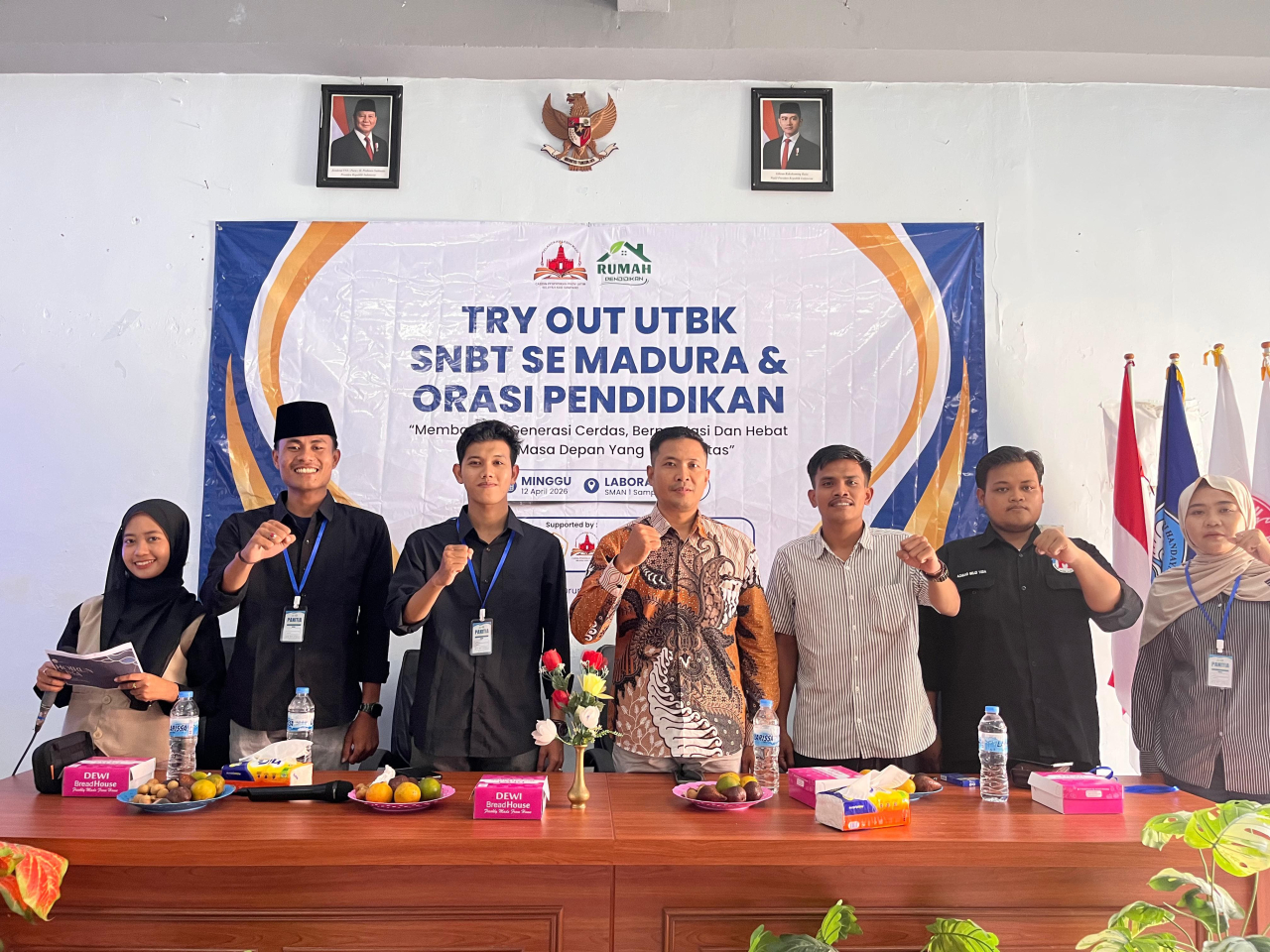 Cetak Generasi Emas, 37 Siswa Ikuti Try Out UTBK SNBT dan Orasi Pendidikan di Sampang