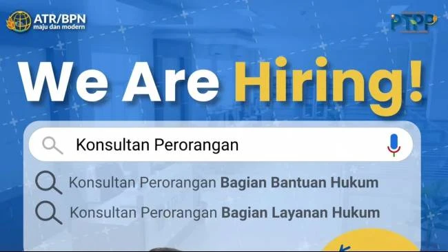 Kementerian ATR/BPN Butuh Tenaga di Bidang Berikut Ini