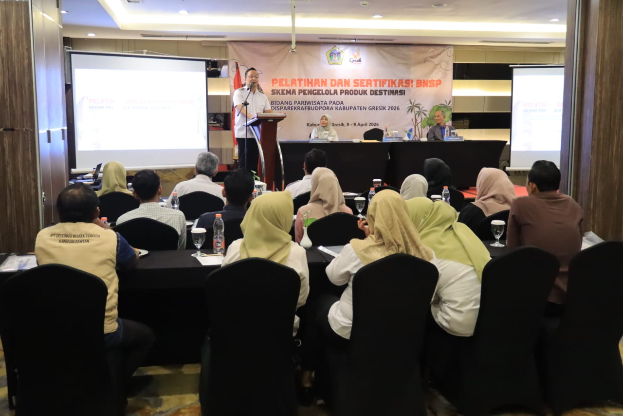 Wabup Gresik Dorong Profesionalisme Pengelola Wisata Lewat Sertifikasi BNSP