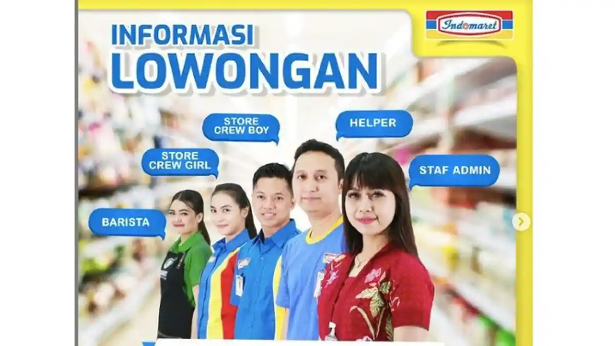 Siapkan Lamaran, Indomaret Group Buka 12 Posisi Untuk Lulusan SMA hingga S1