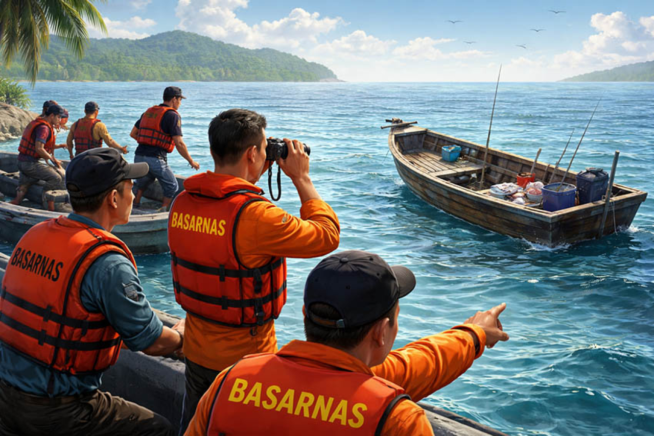 Nelayan Kangean Hilang Saat Memancing, Perahu Ditemukan Tanpa Pemilik