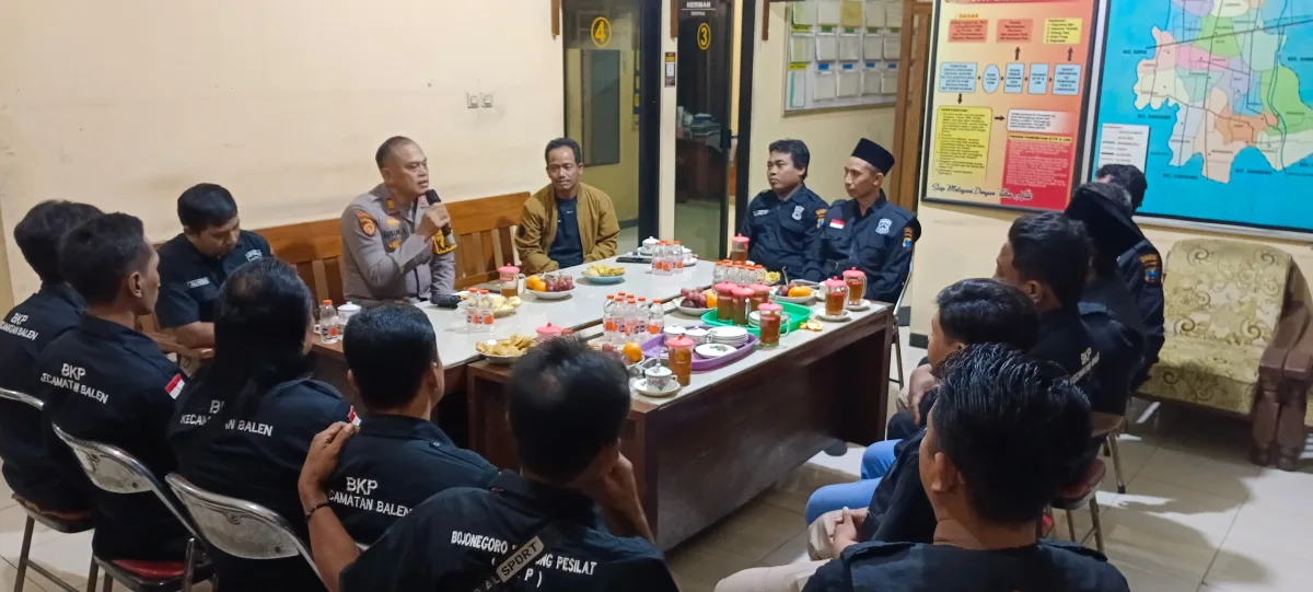 Bangun Kebersamaan dengan Pesilat, Kapolsek Balen Fokus Ciptakan Wilayah Kondusif