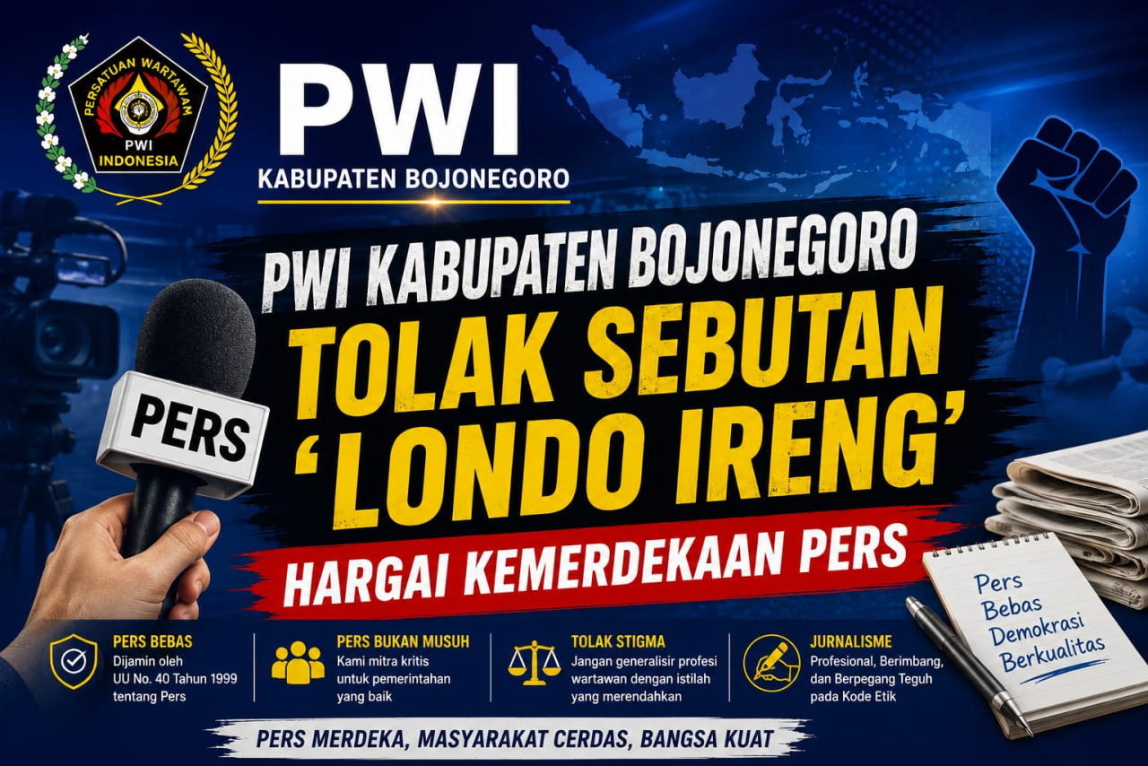 PWI Bojonegoro Serukan Kemerdekaan Pers, Tolak Penyebutan "Londo Ireng" terhadap Wartawan